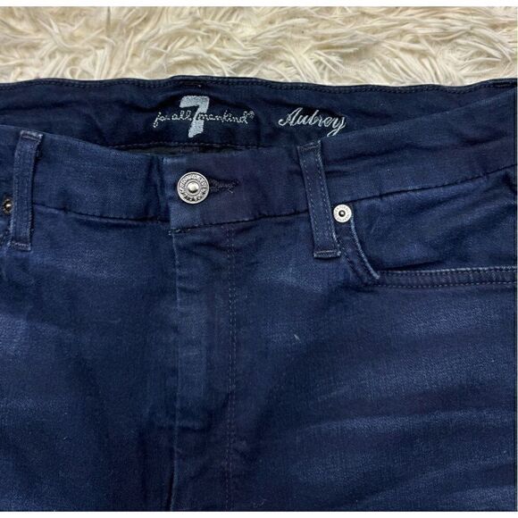 Women’s 7 for all Mankind Dark Blue Skinny Stretch Jeans Size 30 - Picture 5 of 12